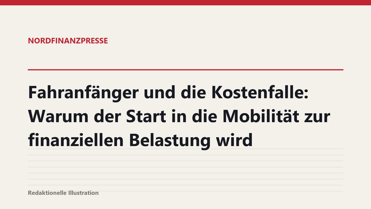 Fahranfänger und die Kostenfalle: Warum der Start in die Mobilität zur finanziellen Belastung wird