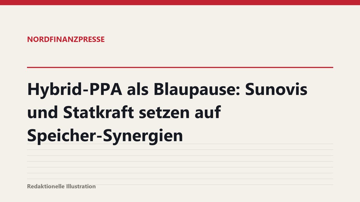 Hybrid-PPA als Blaupause: Sunovis und Statkraft setzen auf Speicher-Synergien