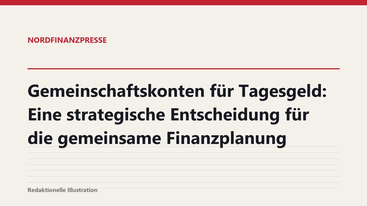 Gemeinschaftskonten für Tagesgeld: Eine strategische Entscheidung für die gemeinsame Finanzplanung